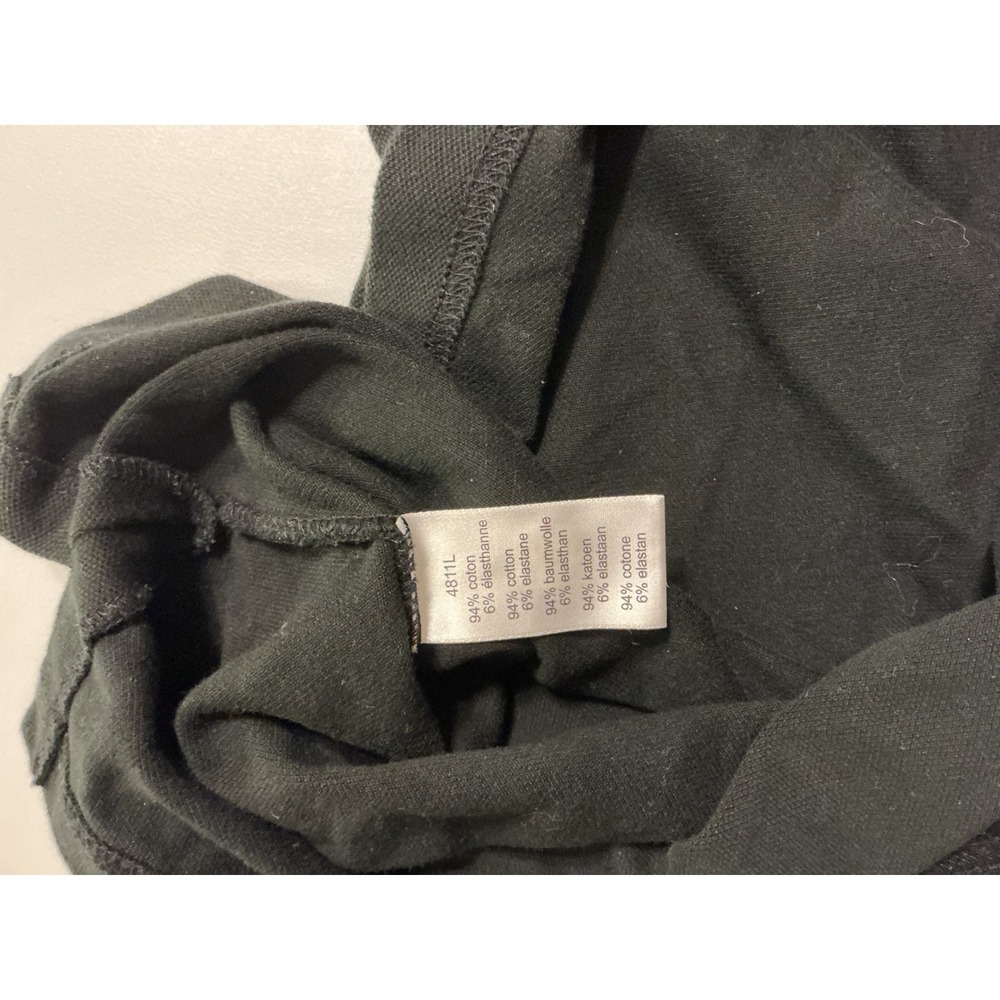 Lacoste Womens Black Pique Cotton Stretch Polo Dress Short Sleeve Sz 36 Tennis - Picture 4 of 9